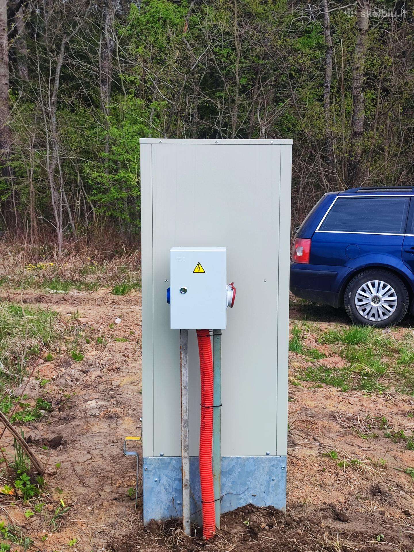 Laikino statybinio elektros skydelio įrengimas objekte